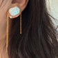 ASTRAEA Baroque Rectangle Pearl Tassel Earrings