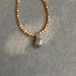Elegant Dainty Natural freshwater baroque pearl pendant necklace custom made pendant choker necklace birthday gift for her anniversary gift