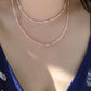 Natural Rice pearl 2-3mm Minimalist Maillard Color Rice Pearl chocker Necklace