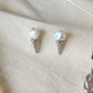 Petal Baroque Pearl Ice Cream Cone stud Earrings, Handmade Fun Statement Jewelry Summer Gift, Cute & Whimsical Jewelry Gift for her