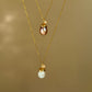 Acorn & Dewdrop Necklace | Luxury Baroque Pearl & Gold Jewelry