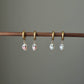 TEAR OF GHOST Bloody Eye Baroque Pearl Hoop Earrings