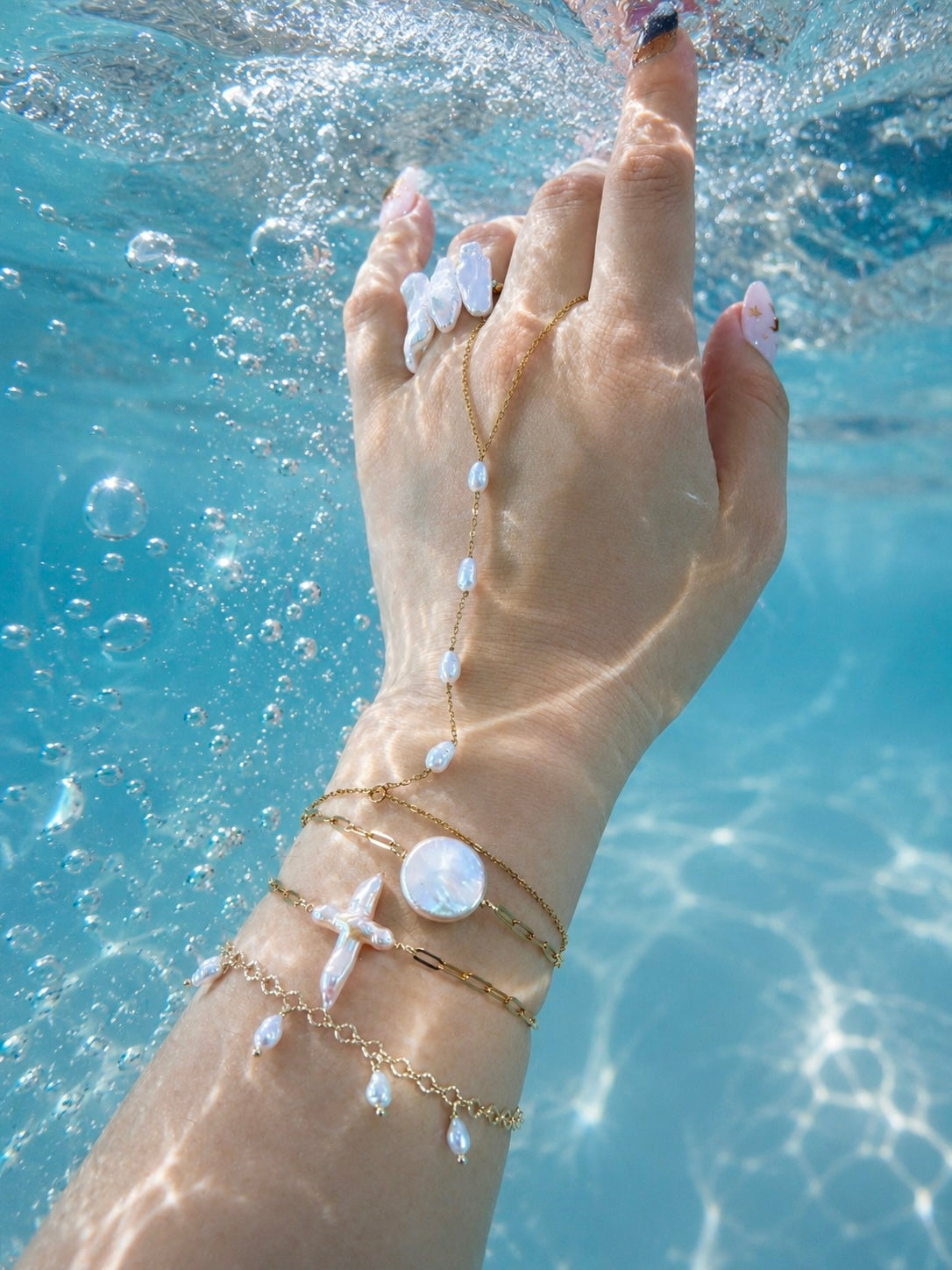 Custom Baroque Pearl Bracelet | Bridesmaid & Wedding Gift