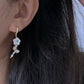 Bellies fairy Baroque Pearl Daisy Earrings Spring love dangle earring unique crush love earring dating jewelry friendship earring