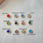 Custom Birthstone Star Baroque Pearl Choker Necklace for Women