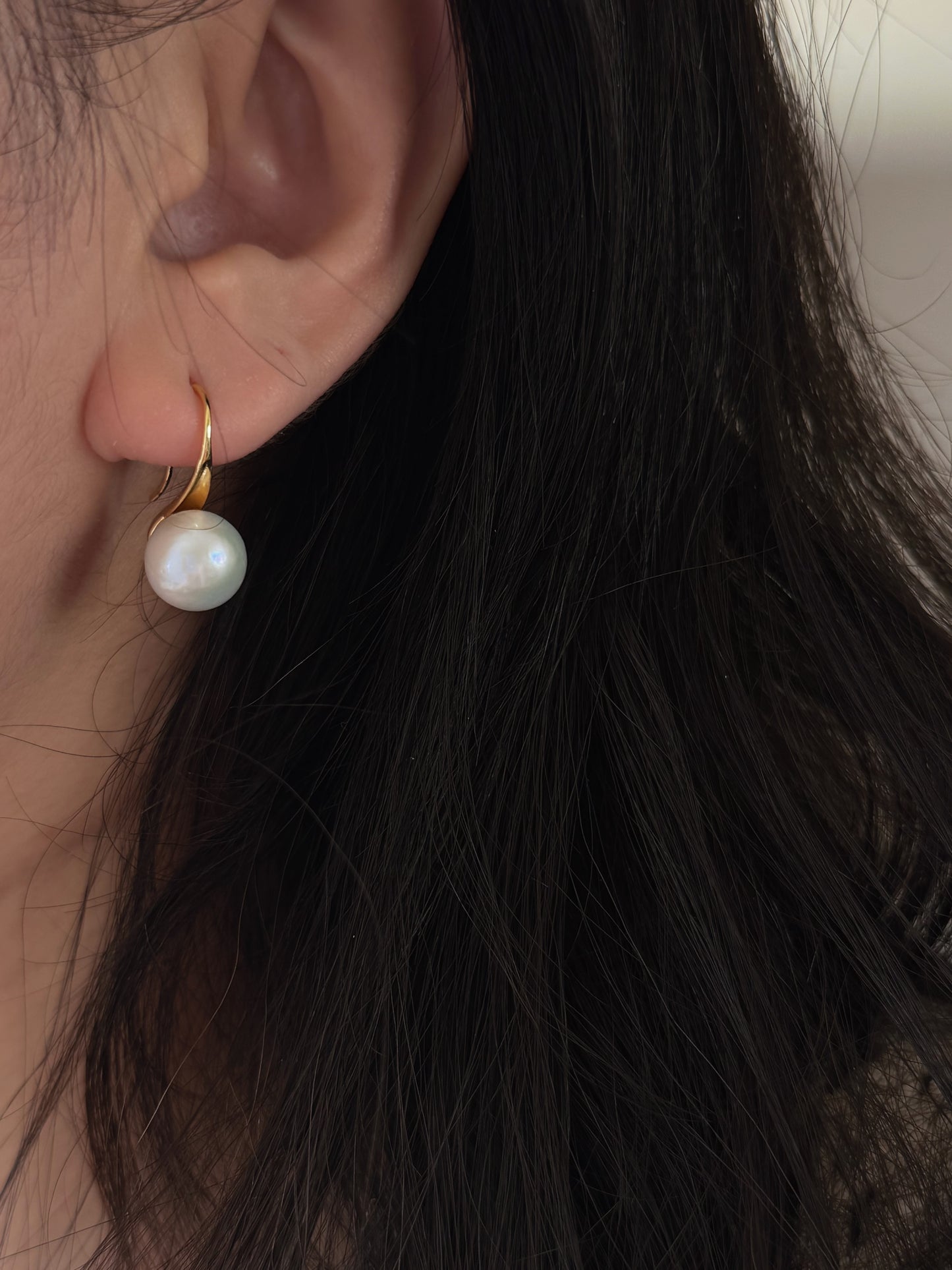 Jumbo Freshwater pearls  High heel dangle Timeless earring christmas gift for her  anniversary gift statement earring