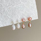 Double Pearl Drop Earrings
