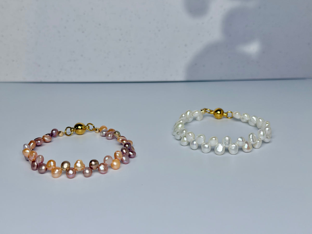 FLEURÉE Convertible Pearl Bracelet & Choker | Baroque Pearl Jewelry