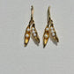 Botanical Pearl Pea Pod Earrings Garden Inspired Jewelry for Her