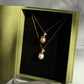 Acorn & Dewdrop Necklace | Luxury Baroque Pearl & Gold Jewelry