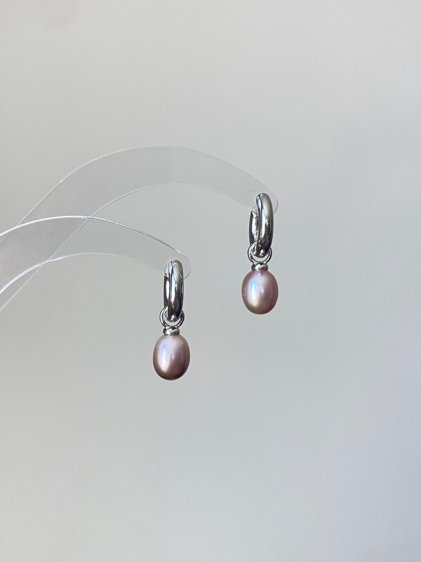 3-in-1  Handmade Detachable Dainty Pearl Drop Earrings Freshwater elegant  Pearl Hoop dangle Earrings Bridal Minimalist Jewelry Gift for Her