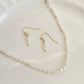 First Impression  Minimalist Freshwater Pearl Dainty Necklace Baroque Pearl Layering Necklace Bridesmaid Gift Birthday Gift for Her