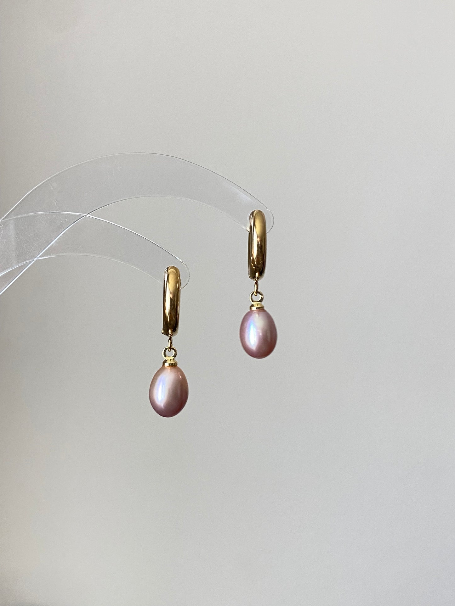 3-in-1  Handmade Detachable Dainty Pearl Drop Earrings Freshwater elegant  Pearl Hoop dangle Earrings Bridal Minimalist Jewelry Gift for Her