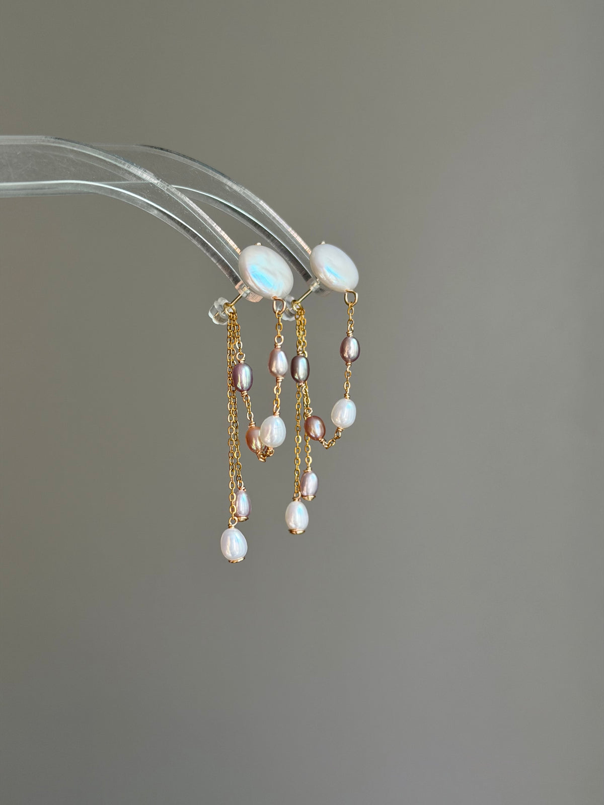 SATURN RING | Convertible Pearl Orbit Earrings