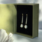 Moonlit Pearl Cascade — Statement Baroque Pearl & Zircon Drop Earrings