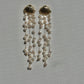 Ocean Breeze 14K Gold filled Shell baroque Keshi pearl tassel long Earring