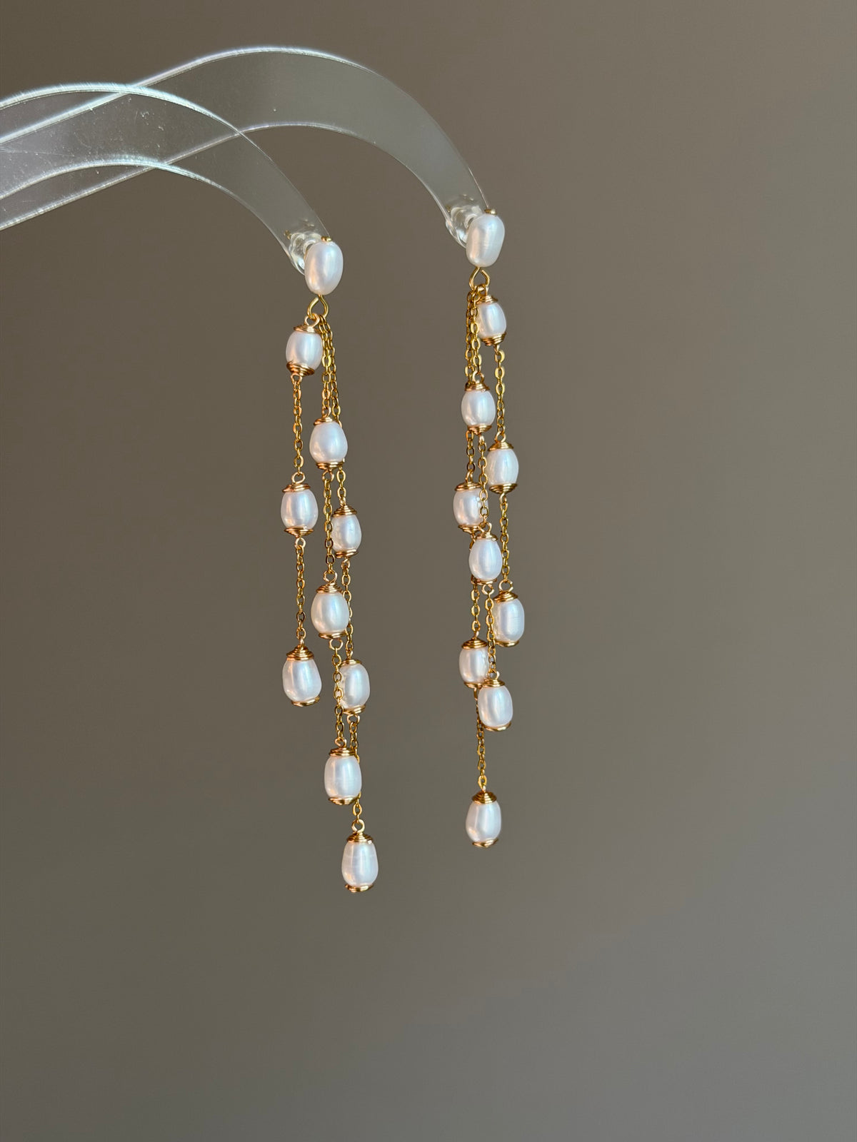 Cascading Pearl Earrings | PEARL RAIN Waterfall Drops