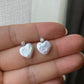 S925 Sterling silver Minimalism Baroque Pearl zircon stud Earrings Heart Elegance Dainty Style  Pearl Earrings Bridal statement earring gift