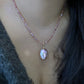 Spring exclusives Handmade Minimalist tiny colorful petal pearl dainty chocker necklace with removal pendant gift for her  anniversary gift