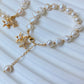 Baroque Pearl Starfish Akoya Bracelet Anklet