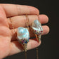 Baroque Pearl Ice Cream Cone Pendant Necklace Whimsical Jewelry
