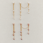 Double Piercing Bridal Pearl Earrings | ÉLANE