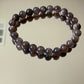 Natural Mystic Gleam Talisman Black sunstone smooth round handmade bracelet father's day gift for him gift for her Inner Guard stone