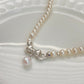 Multi-Functional Pearl Necklace with Detachable Bow Pendant, Classic Freshwater Pearls, Elegant Jewelry for Women, Gift for Her