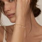 Dainty Keshi Pearl Charm Bracelet | 14K Gold Filled Lace Chain