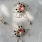 Limited edition Halloween Statement  Freshwater Pearl Spider Earrings Handmade Baroque Pearl Spider Dangle Gothic Asymmetrical Earrings