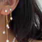 Double Piercing Bridal Pearl Earrings | ÉLANE