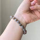 Natural Mystic Gleam Talisman Black sunstone smooth round handmade bracelet father's day gift for him gift for her Inner Guard stone