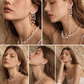 MOONLIT VEIL Freshwater baroque Pearl Chandelier Earrings