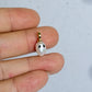 Halloween Jewelry Tiny Pearl Ghost Charm | Bleeding Eye Baroque Pearl