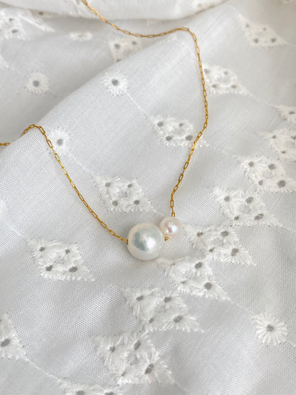 Damson Double pearl Necklace