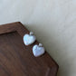 S925 Sterling silver Minimalism Baroque Pearl zircon stud Earrings Heart Elegance Dainty Style  Pearl Earrings Bridal statement earring gift
