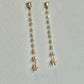 Baroque Pearl Long Drop Earrings, Graduated Freshwater Pearl Tassel Earrings, Bridal Wedding Jewelry, Dainty Gold Pearl Dangle, Gift for Hercs