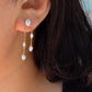 Sylvie Double Chain Pearl Earrings