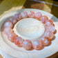 High end grade red tone clear clean flower agate smooth polish round cherry blossom agate,gift for her