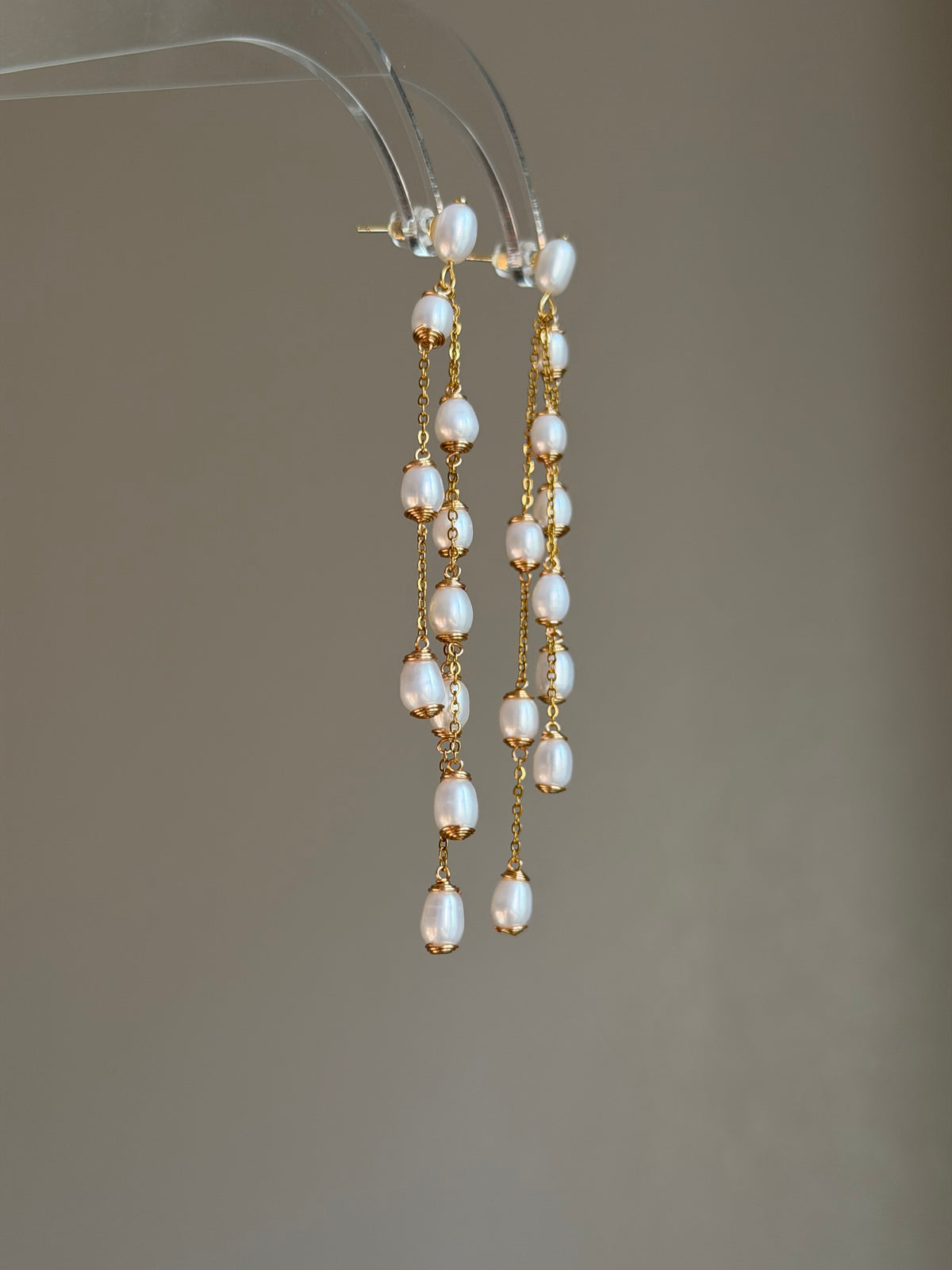 Cascading Pearl Earrings | PEARL RAIN Waterfall Drops
