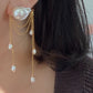 Ardelle Baroque Pearl Draped Chain Earrings