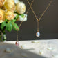 Minimalist Adjustable Lariat Necklace 18K Gold S925 Silver Water Ripple Chain, Dainty Elegant Wedding Jewelry Bridesmaid Gift for her