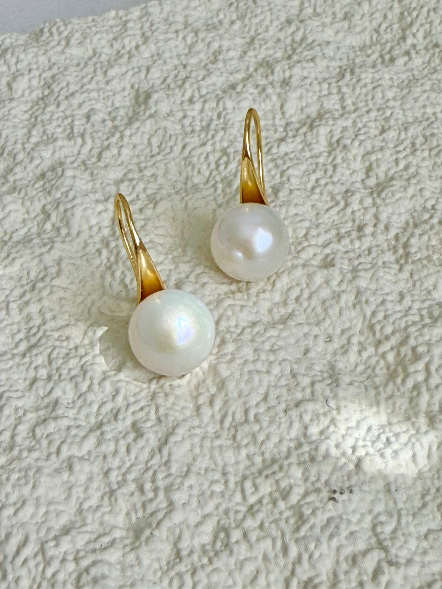 Jumbo Freshwater pearls  High heel dangle Timeless earring christmas gift for her  anniversary gift statement earring