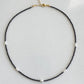 Minimalist Baroque Pearl super sparkling Dainty Black and white Modern Layering Chocker Necklace  gift for her gift to them