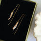 Raine Aurora | Biwa Pearl Threader Earrings