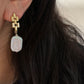 Square Baroque Pearl Woven Link Earrings – Modern Chic Drop Earrings