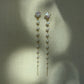 Cascading Luck - Gradient Pearl Drop Earrings | Lucky Clover Baroque Earrings