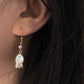 Unique Baroque Pearl Earrings with Zircon Earring  Rocky Fish Dangle Earring Elegant Dainty Pearl Earrings Gift Friendship gift