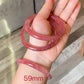 Strawberry Quartz Bangle Bracelet - Natural Healing Energy & Unique Fashion Accessory | Enhance Love and Emotional Connection