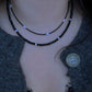 Minimalist Baroque Pearl super sparkling Dainty Black and white Modern Layering Chocker Necklace  gift for her gift to them
